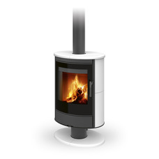 ROMOTOP STROMBOLI G T 10 керамика - поворотная каминная печь на ножке