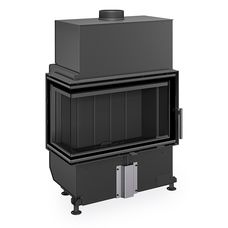 ROMOTOP HEAT L 4g S 70.44.33.26 - узкая угловая каминная топка (тёмная камера)
