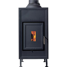 Класична піч Brunner HKD 4.1 cast iron front plate/cast iron door/black (classic front plate from massive cast iron)
