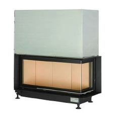 Угловая каминная топка Brunner 38/86/36 Architektur-Kamine Eck right lifting door