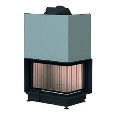 Угловая каминная топка Brunner 45/67/44 Architektur-Kamine Eck right lifting door