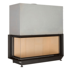 Угловая каминная топка Brunner 53/121/50 Architektur-Kamine Eck left lifting door